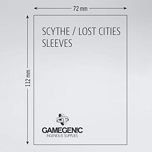 Gamegenic Scythe Lost Cities Card Sleeves 72x112mm 60 Count Clear Matte