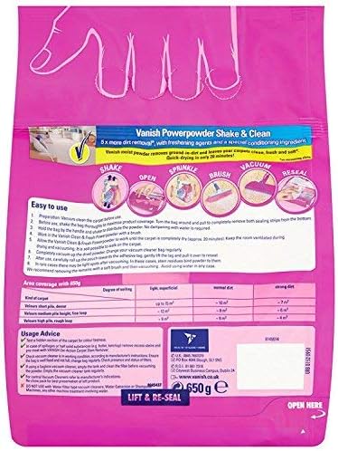 Vanish Carpet & Upholstery Clean & Fresh Power Powder (650g)