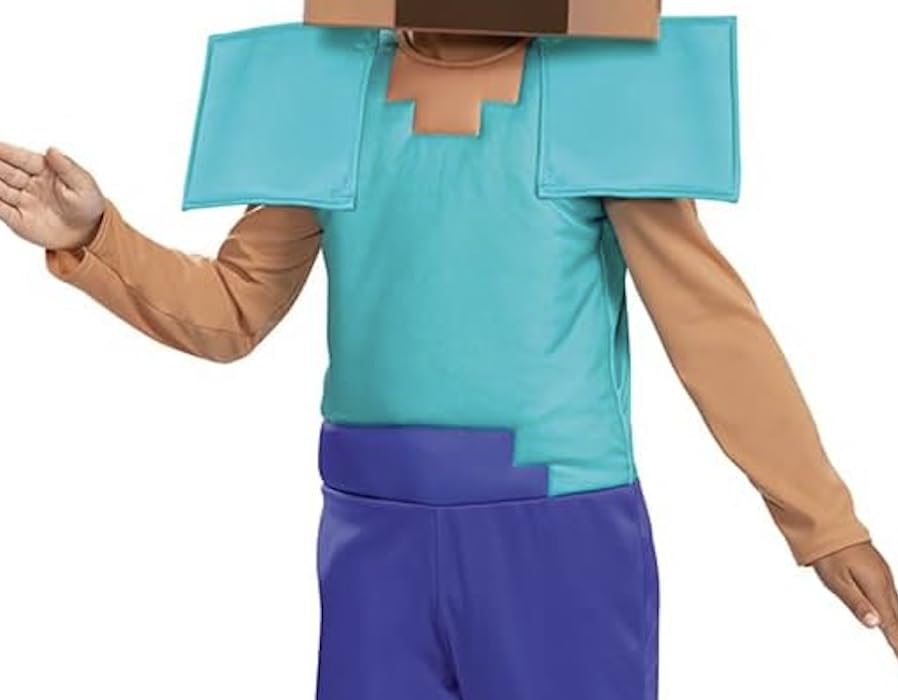 Disguise Minecraft Steve Costume - Kids Size M (7-8 Years)