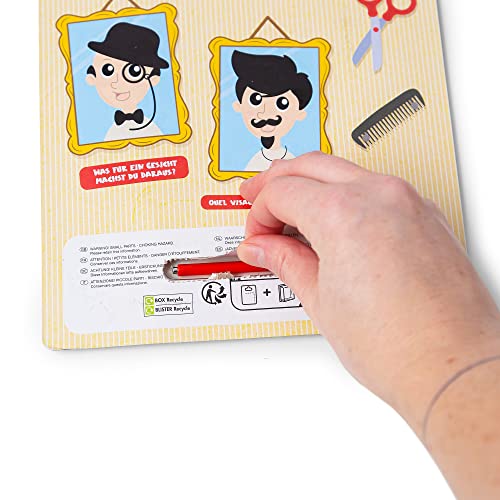 Tobar Fuzzy Face Magnetic Playset - Fun Hair Design Toy for Kids 3+