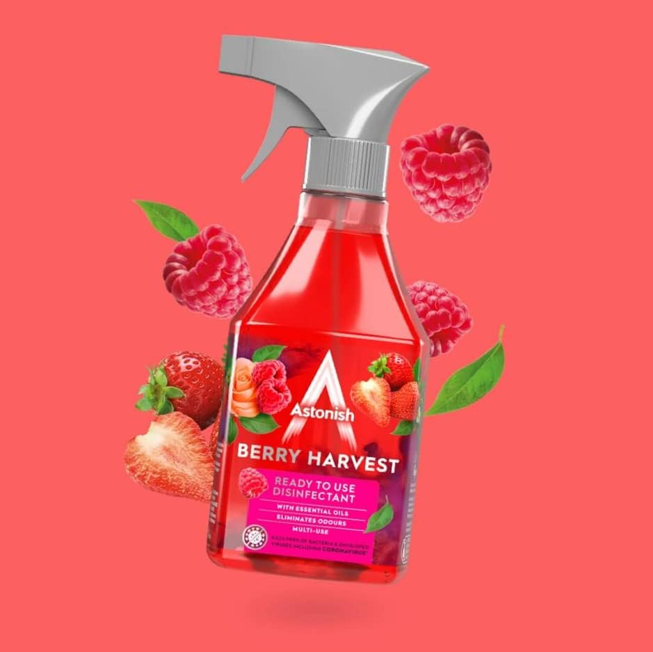 Astonish Berry Harvest Ready to Use Disinfectant Spray 550ml