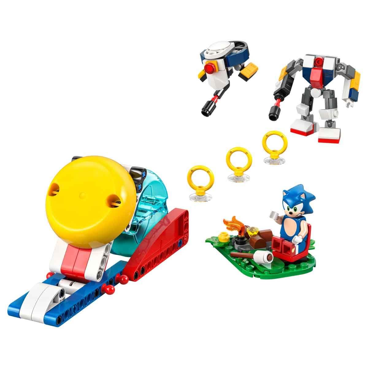 LEGO Sonic the Hedgehog Sonic’s Campfire Clash Building Set with Speed Sphere Launcher