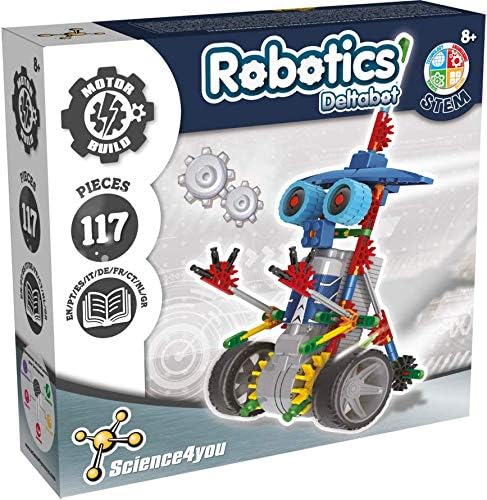 Science4you Deltabot Robot Building Kit - 117-Piece STEM Construction Set for Kids 8-14