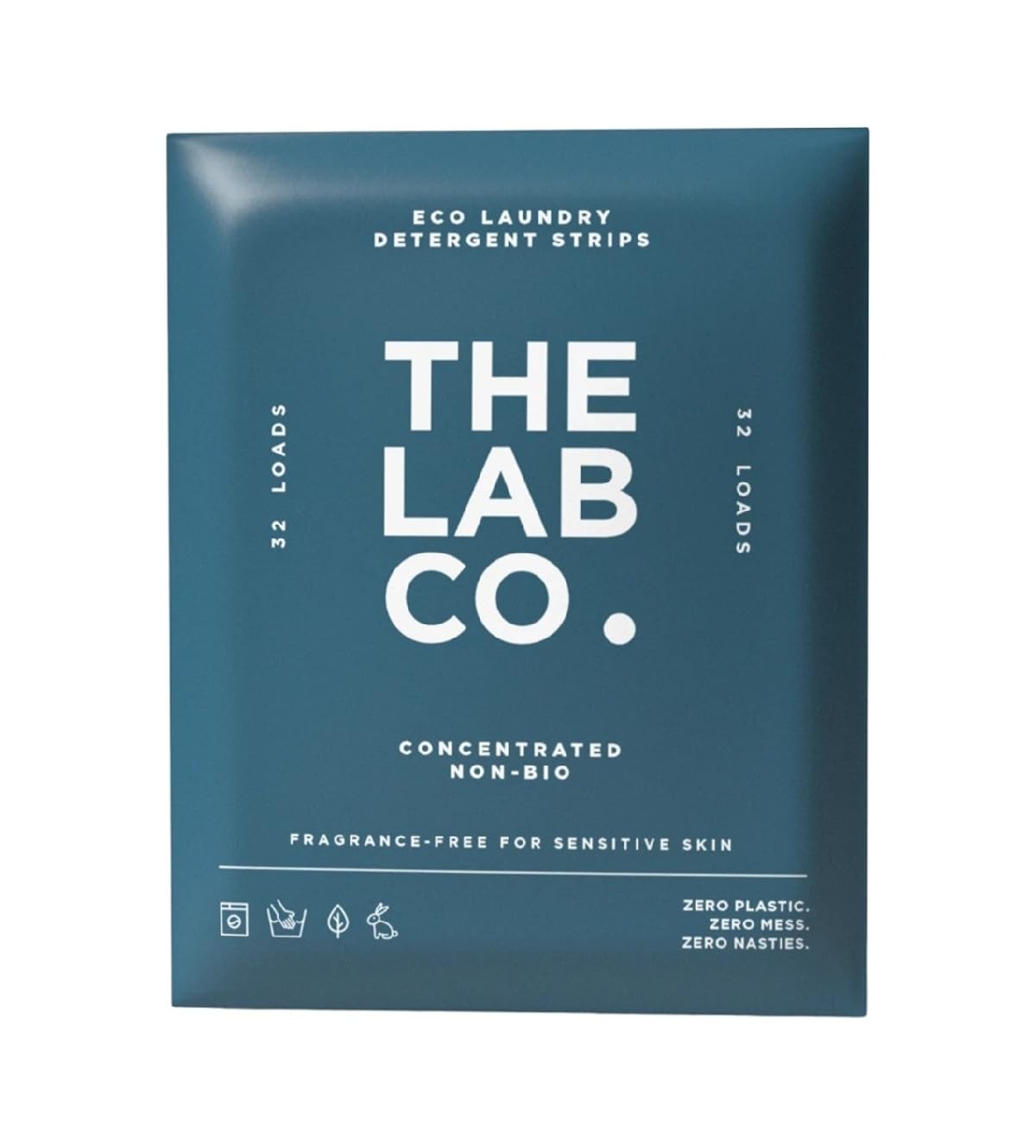 The Lab Co. - Laundry Detergent Strips (32 Loads, Fragrance Free)