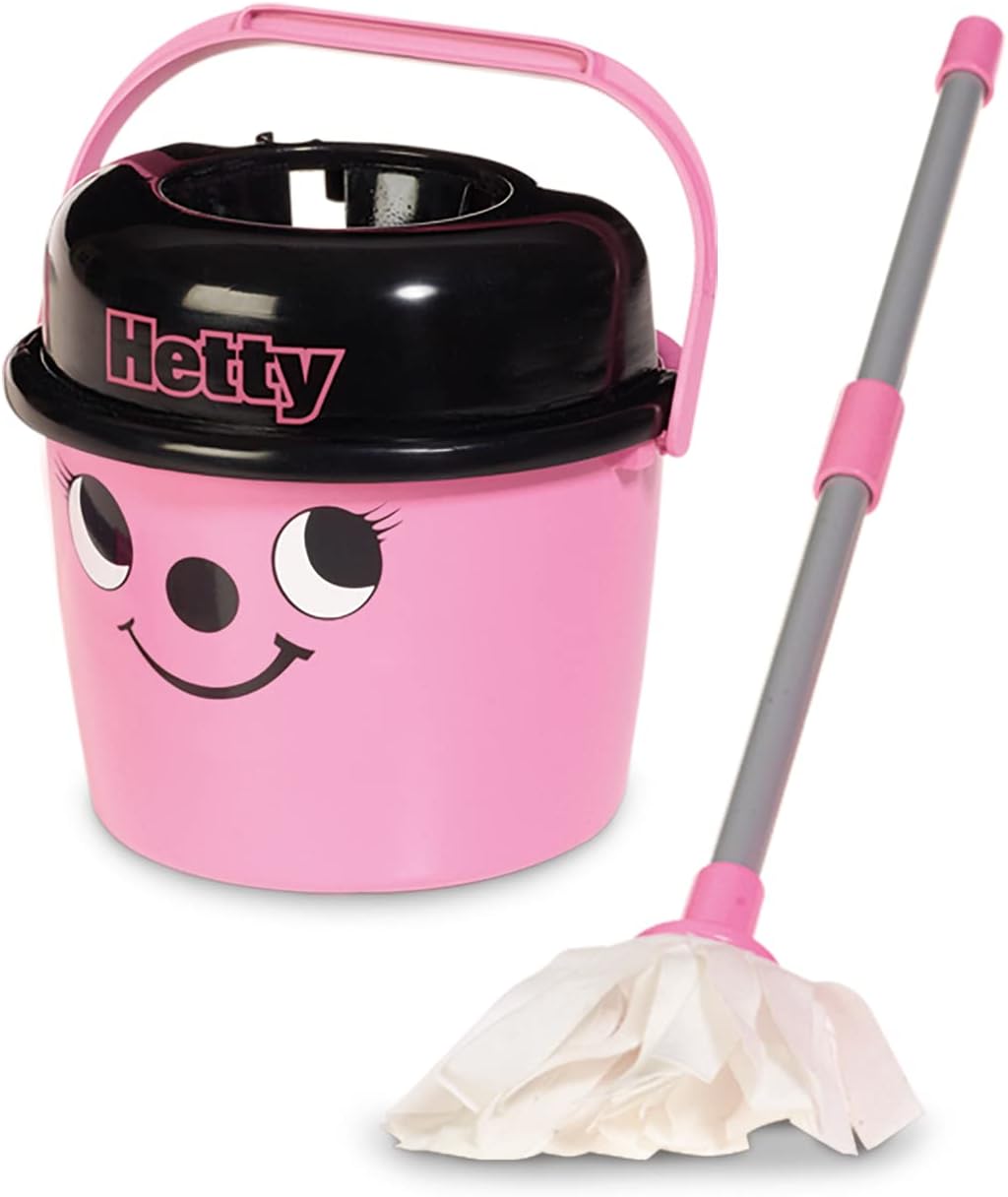 Casdon Hetty Mop & Bucket - Pretend Play Cleaning Set for Kids 3+