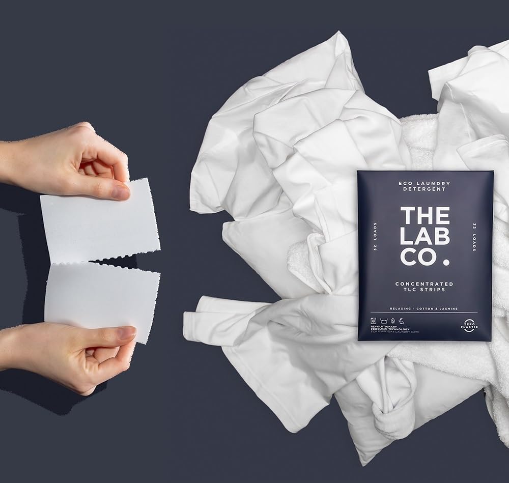 The Lab Co. - Laundry Detergent Strips (32 Loads, Cotton Lavender Jasmine)