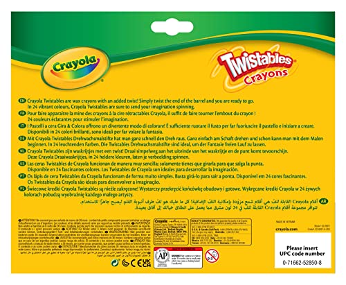 Crayola Twistables Crayons, multicolores, paquet de 24