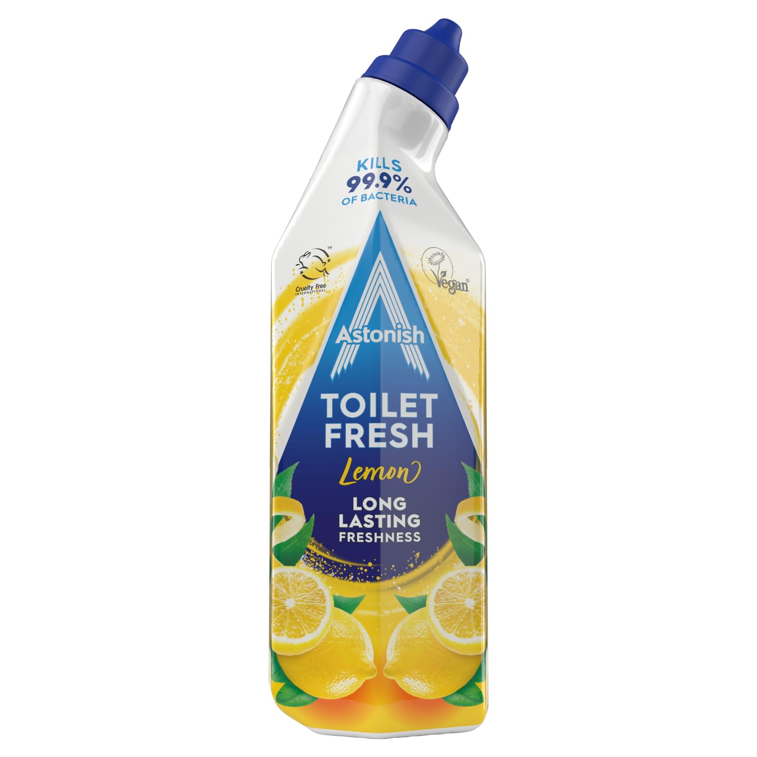 Astonish - Toilet Fresh Gel, Kills 99.9% of Bacteria, Limescale Prevention, Lemon Scent, 500g