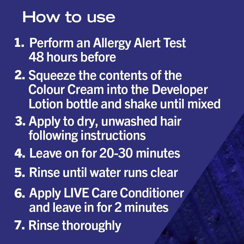 Schwarzkopf LIVE Urban Metallics Blue Mercury U67 Permanent Hair Dye with Coconut Oil - 100g