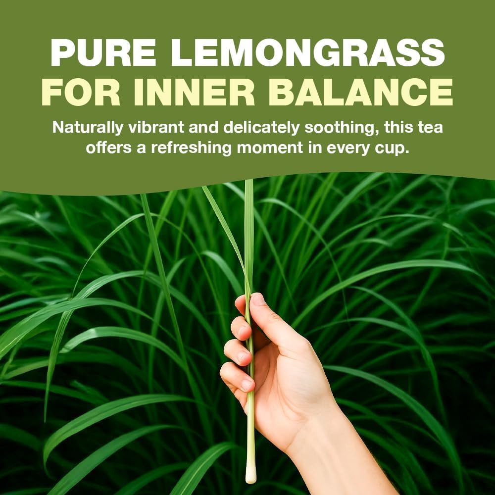 HANDPICK Lemongrass Tea Bags (100 Count) Non-GMO, Caffeine Free