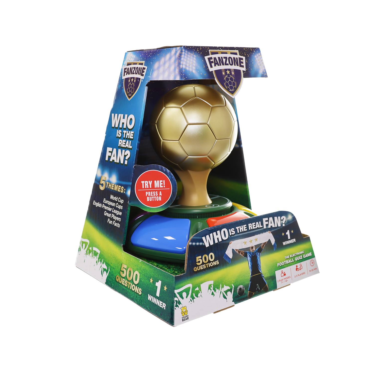 Fanzone Football Trivia Board Game with 500 Questions