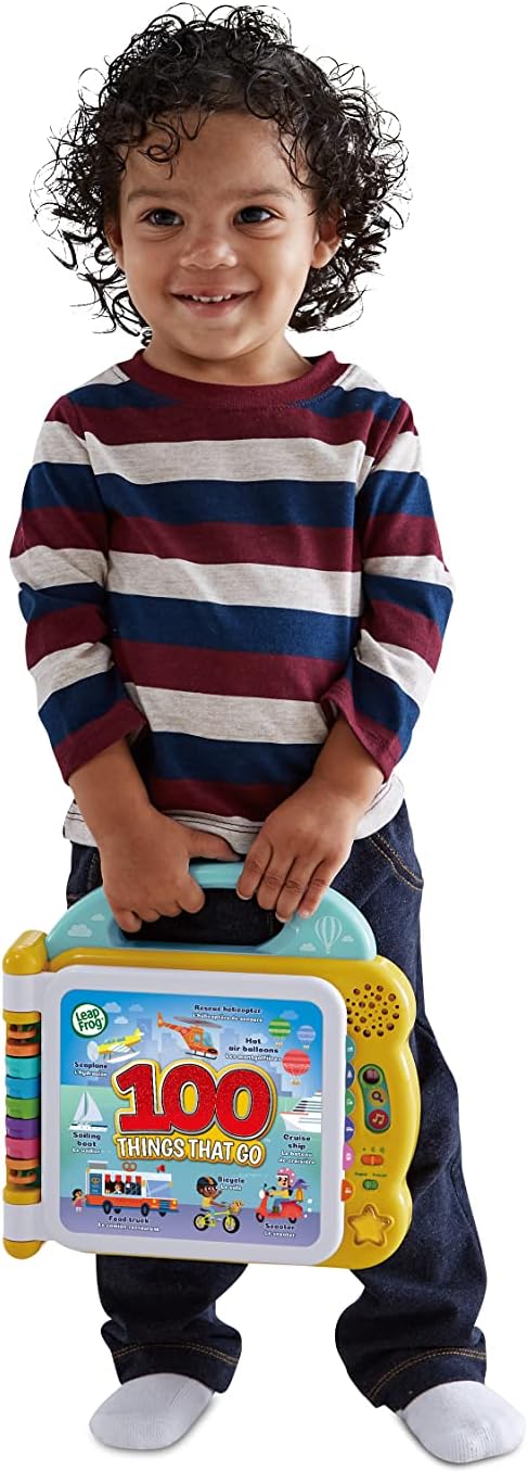 LeapFrog 100 Things That Go - Interactive Bilingual Learning Book for Toddlers 18M+