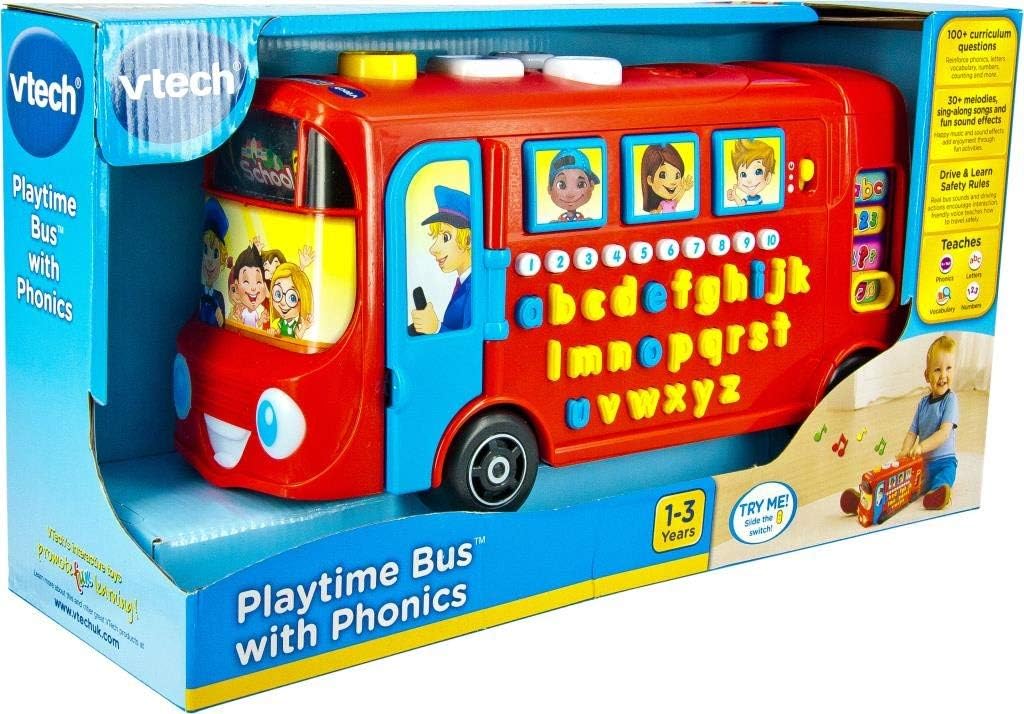 VTech Playtime Bus 150003 - Educational Learning Toy for Toddlers 12+ Months