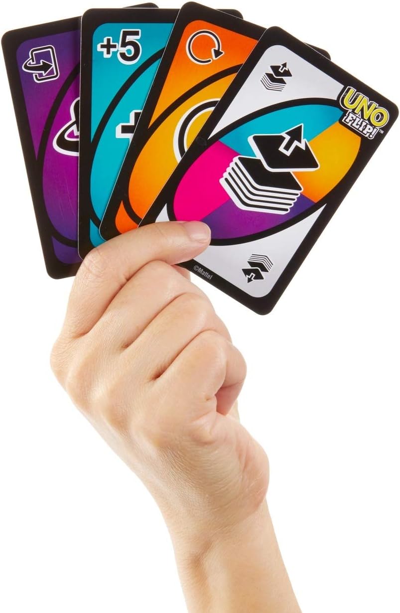 Mattel UNO Flip Card Game, Multicolored