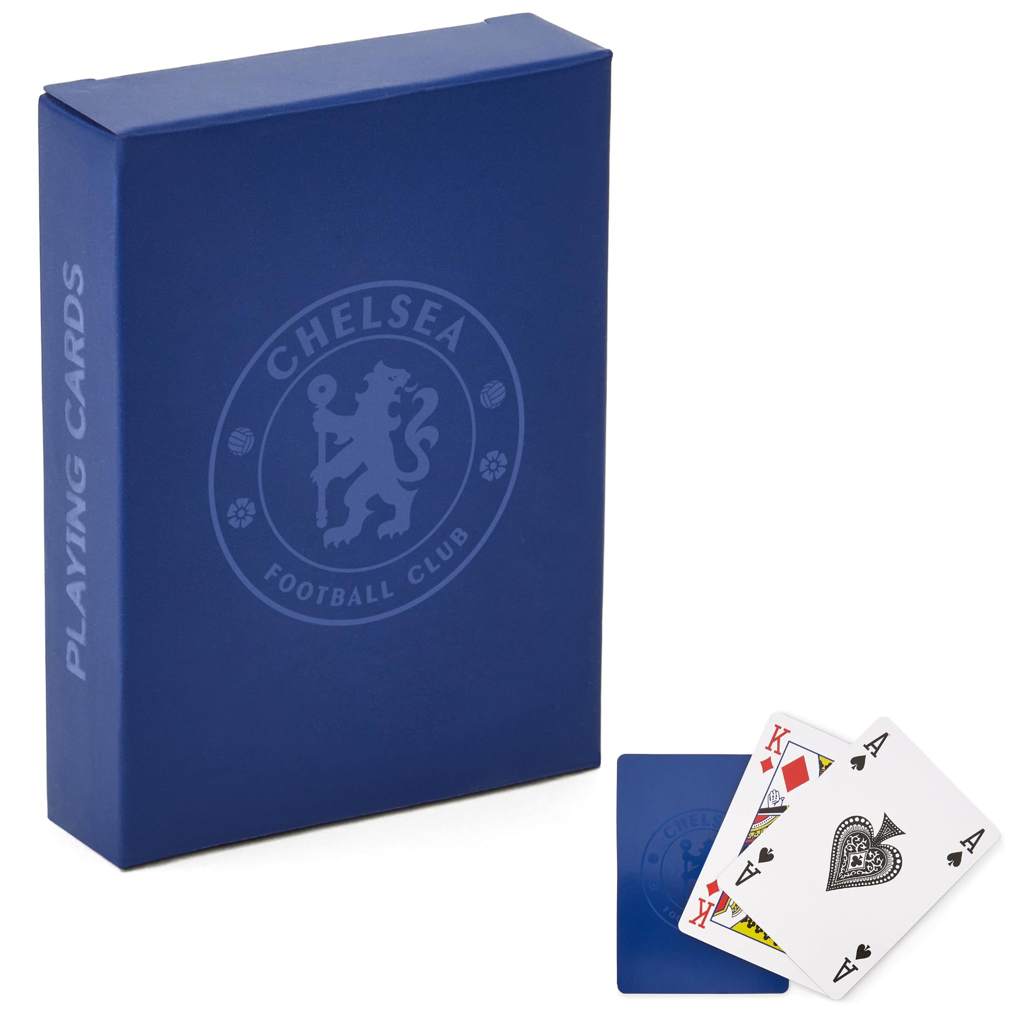 The Gift Scholars Chelsea FC Official Playing Cards - 52-Card Deck with Linen Finish
