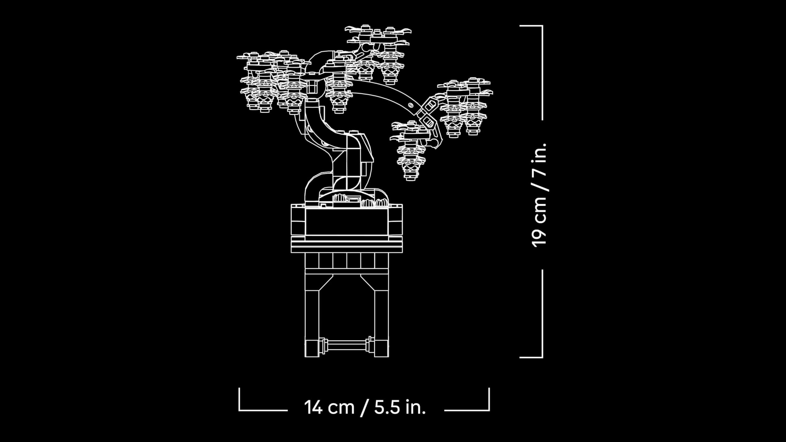 LEGO Botanicals Mini Bonsai Trees - Ginkgo, Black Pine & Wisteria - 709 Piece Building Set for Adults