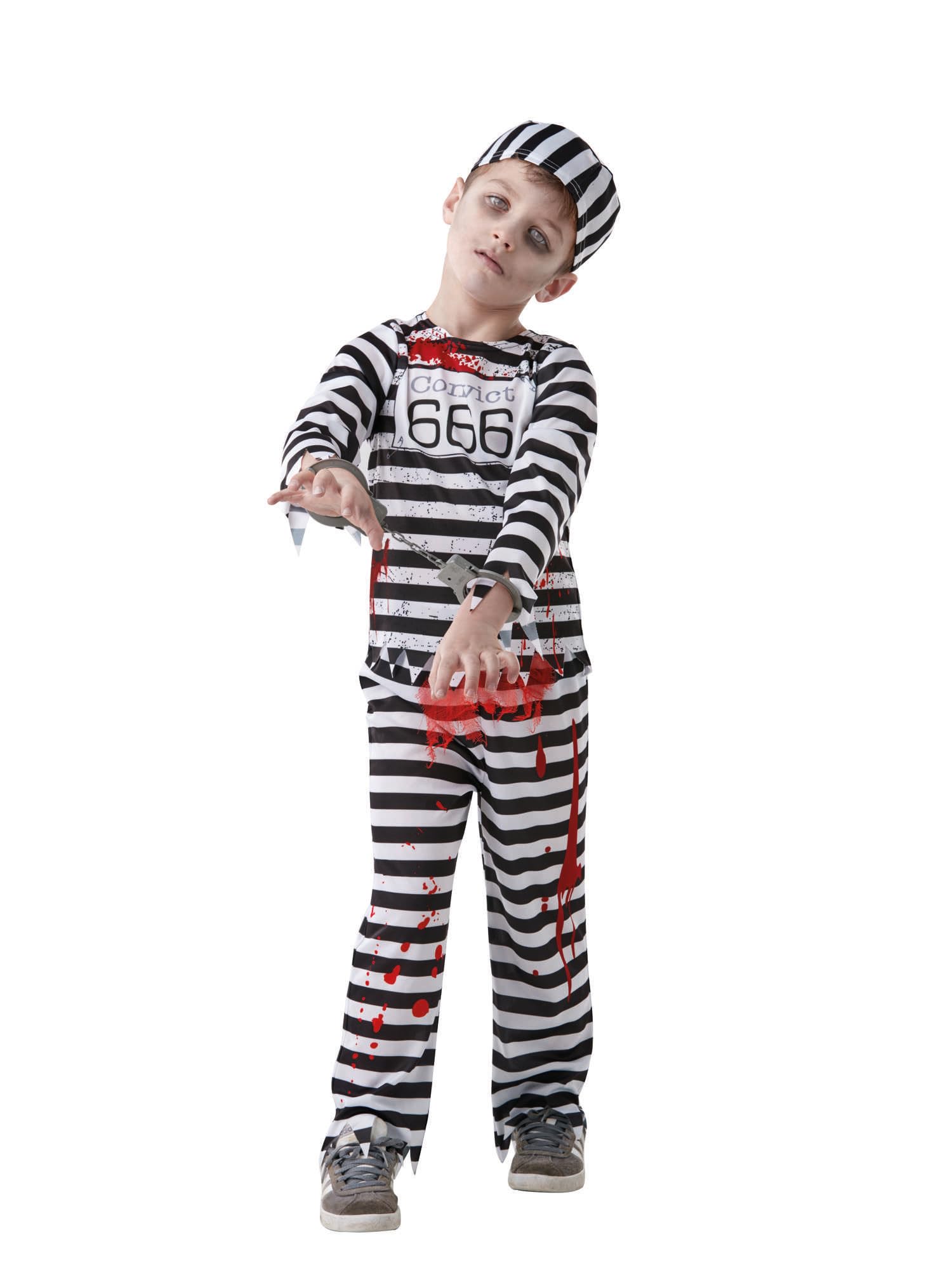 Bristol Novelty Zombie Convict Costume - Medium (Ages 5-6)