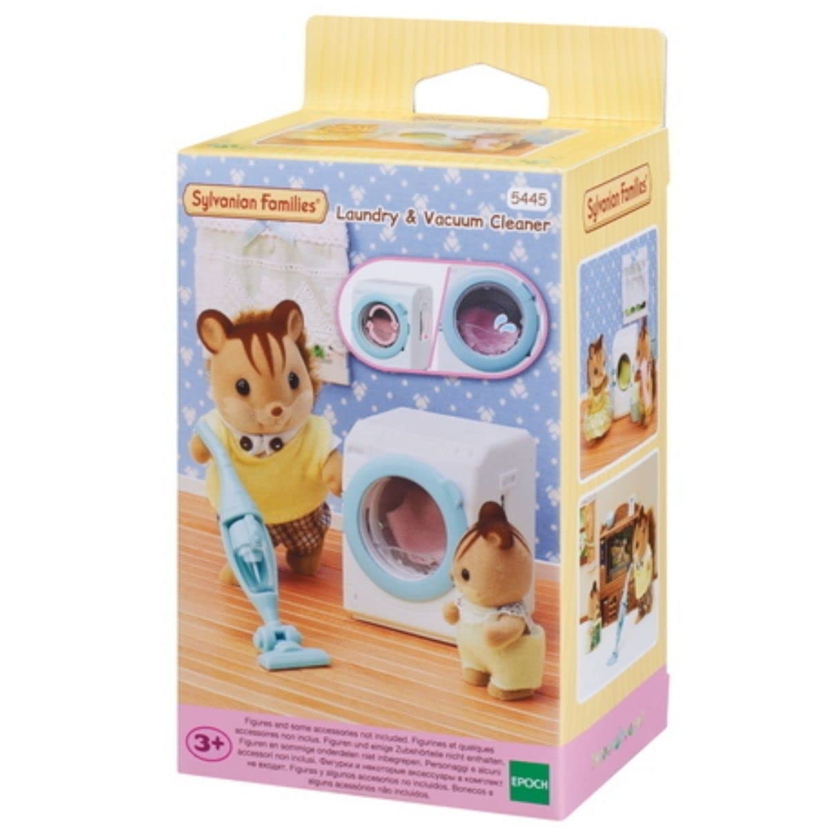 Sylvanian Families Laundry & Vacuum Cleaner Playset - Interactive Dollhouse Accessory 5445