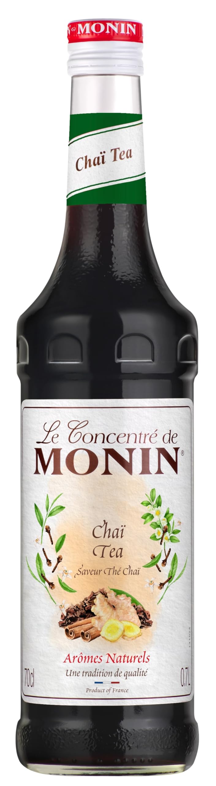 Monin Chai Tea Concentrate 700ml - Premium Beverage Syrup for Lattes, Frappes & Cocktails