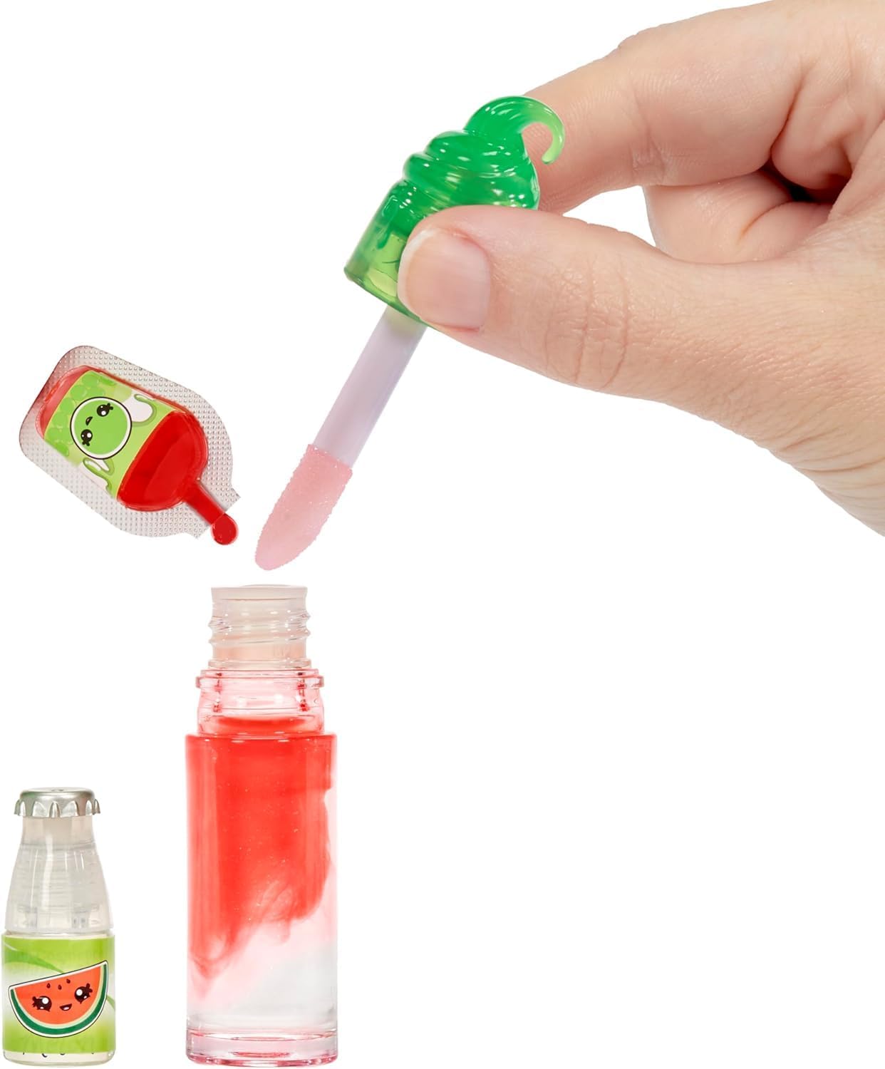 Yummiland Maya Watermelon Doll - Scented DIY Lipgloss Kit for Kids 4+