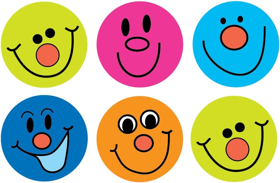 Sticker Solutions Smiley Face Stickers (Pack of 180) - 25mm Reward Stickers for Kids