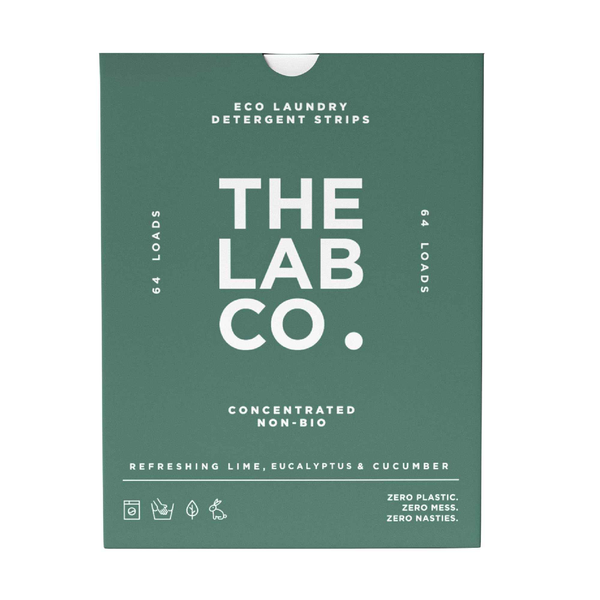 The Lab Co. - Laundry Detergent Strips Sheets (64 Loads, Eco Ultra-Concentrated)