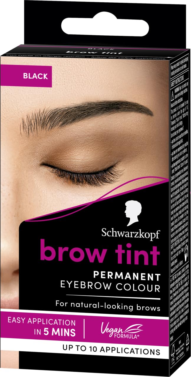 Schwarzkopf Brow Tint Professional Eyebrow Dye Kit - Black