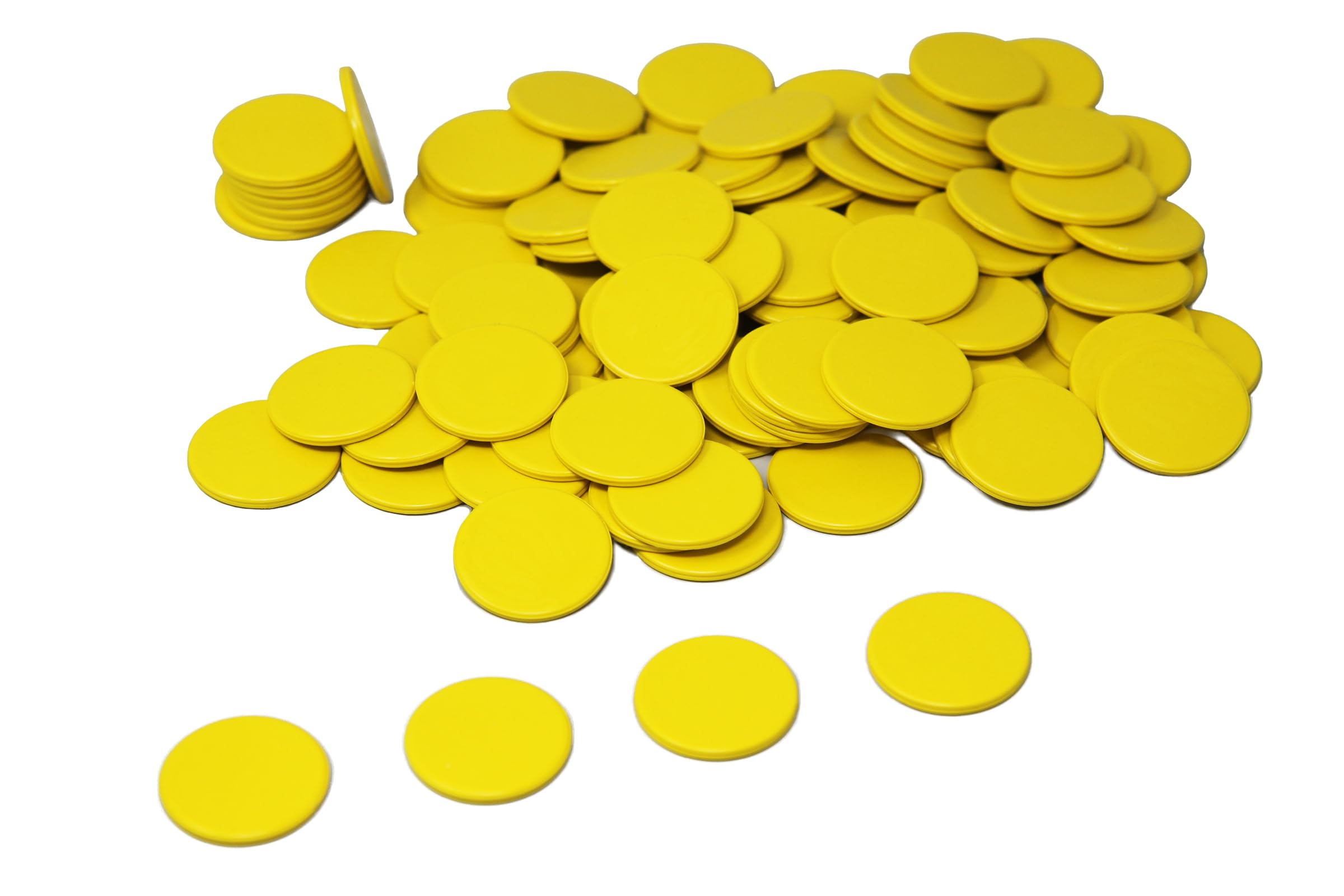 Wissner Counters Game Chips Yellow 100 Pieces RE-Plastic®