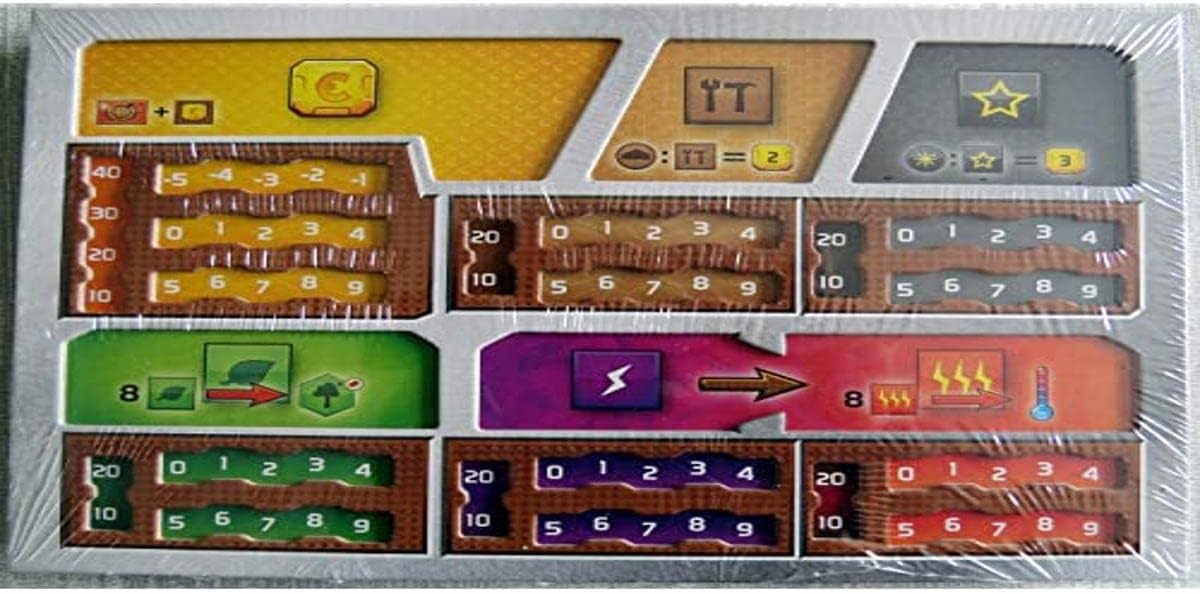 Ghenos Games Terraforming Mars Dual Layer Player Boards Set of 5
