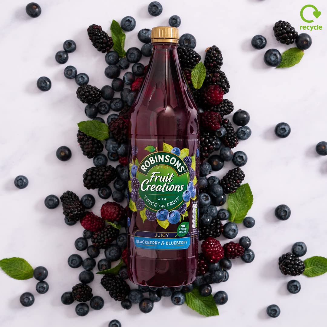 Robinsons Fruit Creations Blackberry & Blueberry Squash 1L