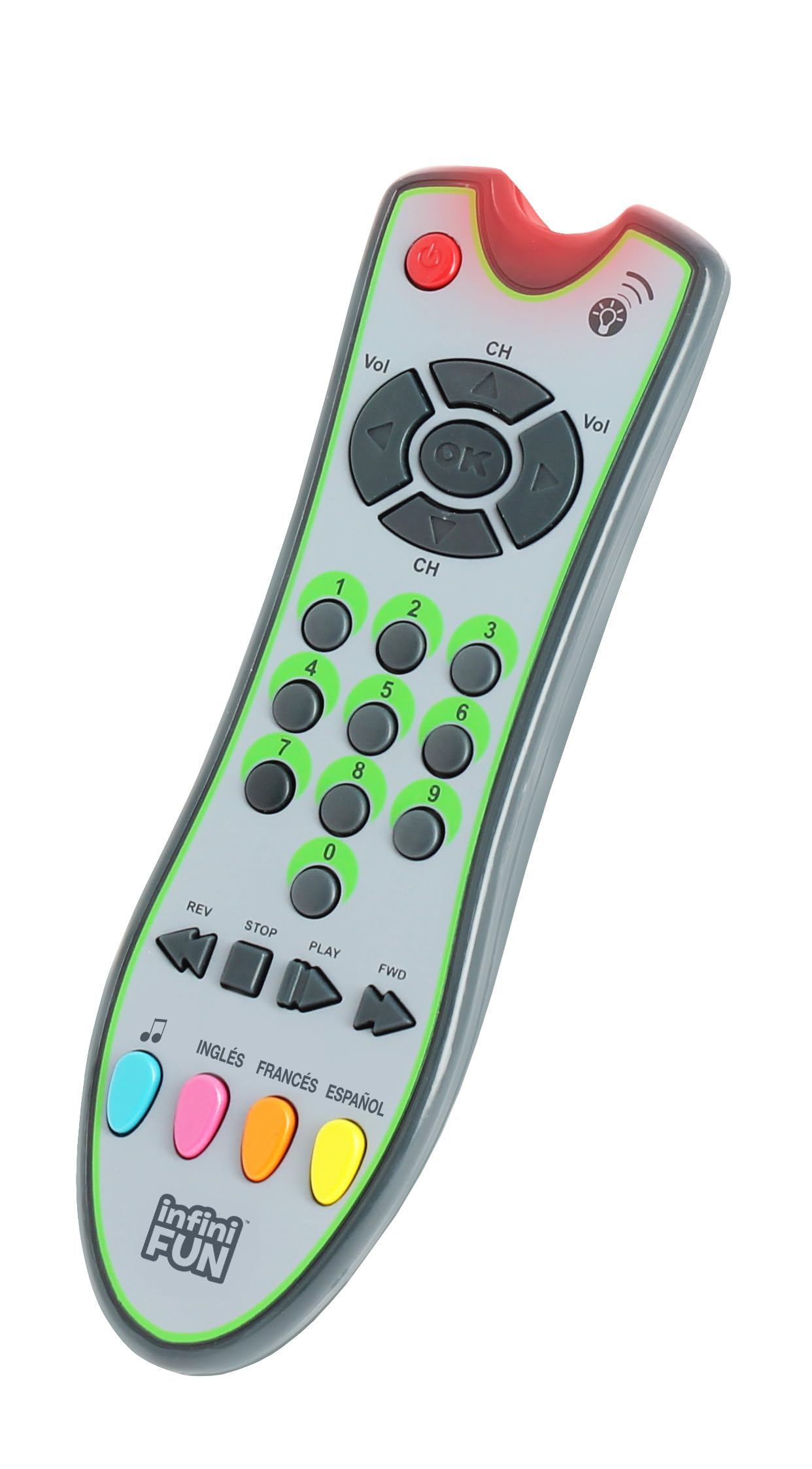 Infini Fun My First Remote Control - Imitation Game for Kids, Toy TV Remote (Ages 12 Months+)