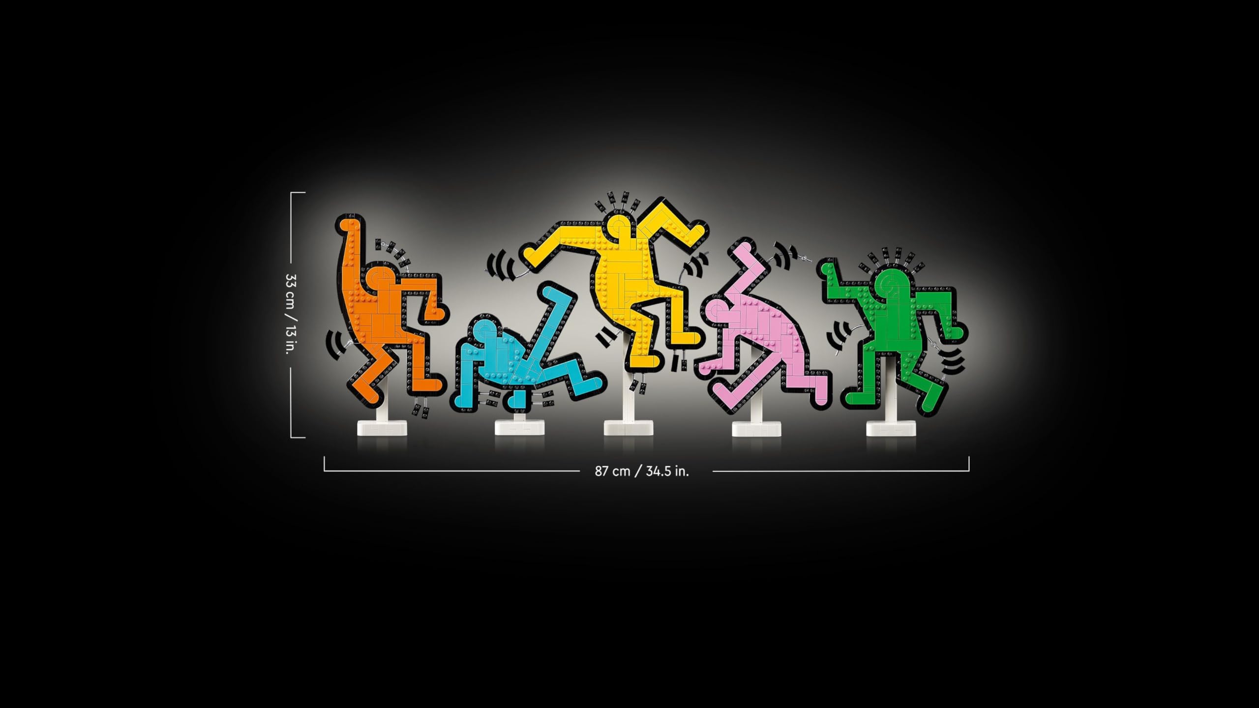 LEGO Art Keith Haring – Dancing Figures - DIY Wall Art Building Set for Adults