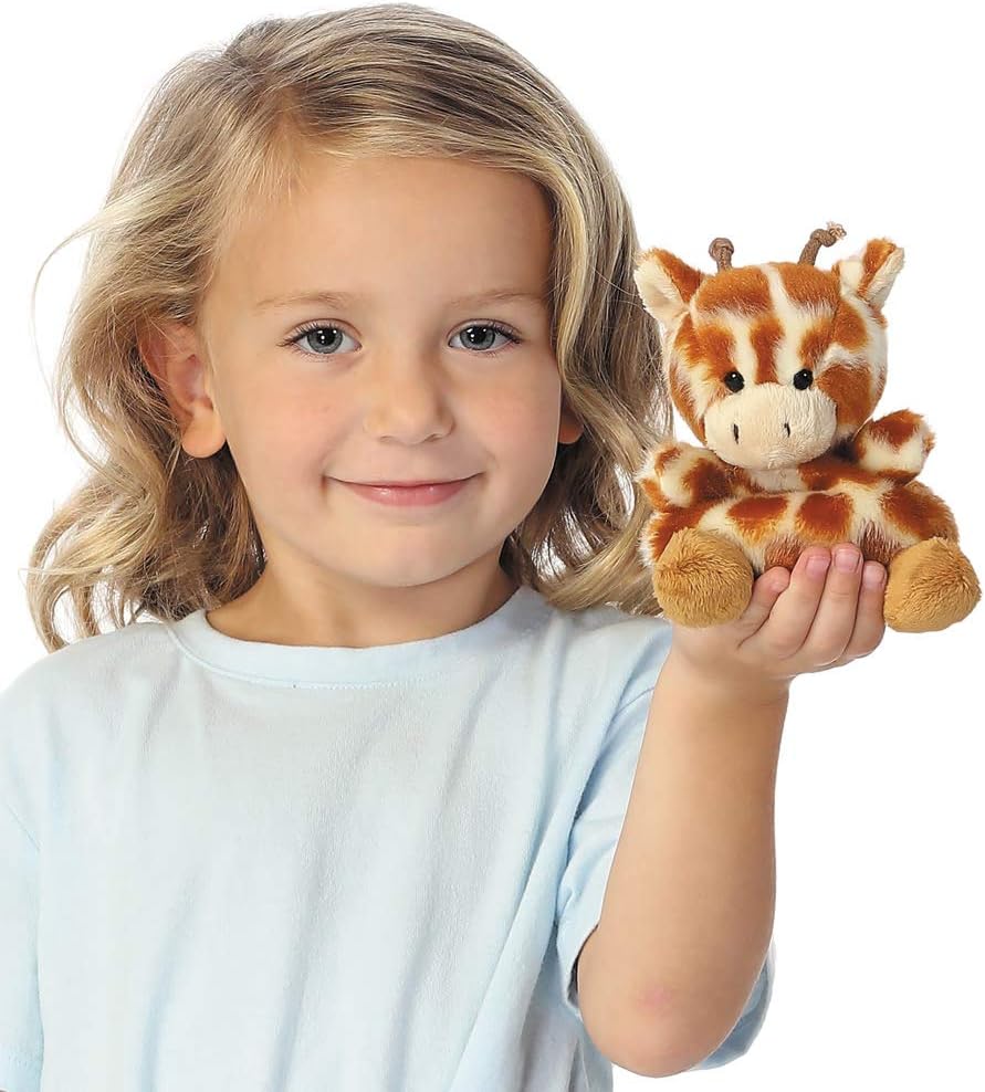 Aurora Palm Pals Safara The Giraffe Soft Toy - 5 Inch Plush for Babies & Toddlers