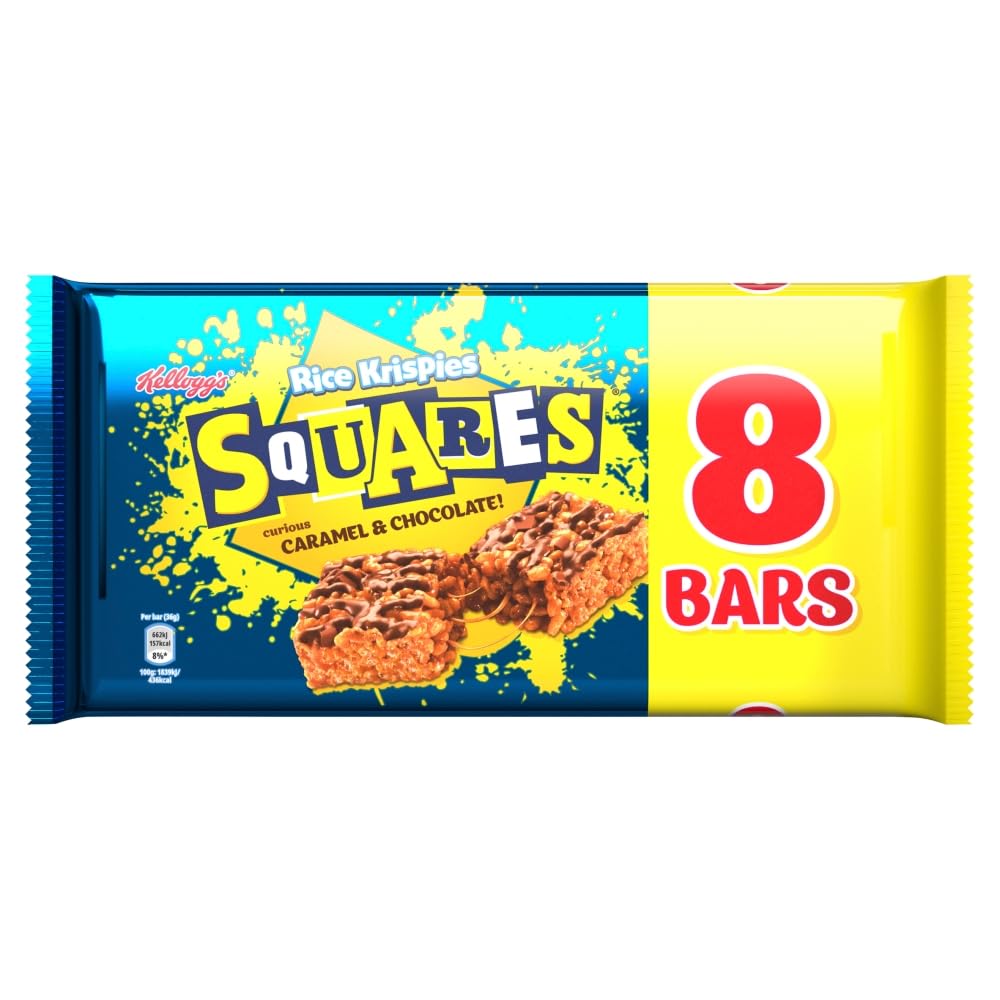 Kellogg's Rice Krispies Curious Squares Caramel & Chocolate 8 x 36g (288g)