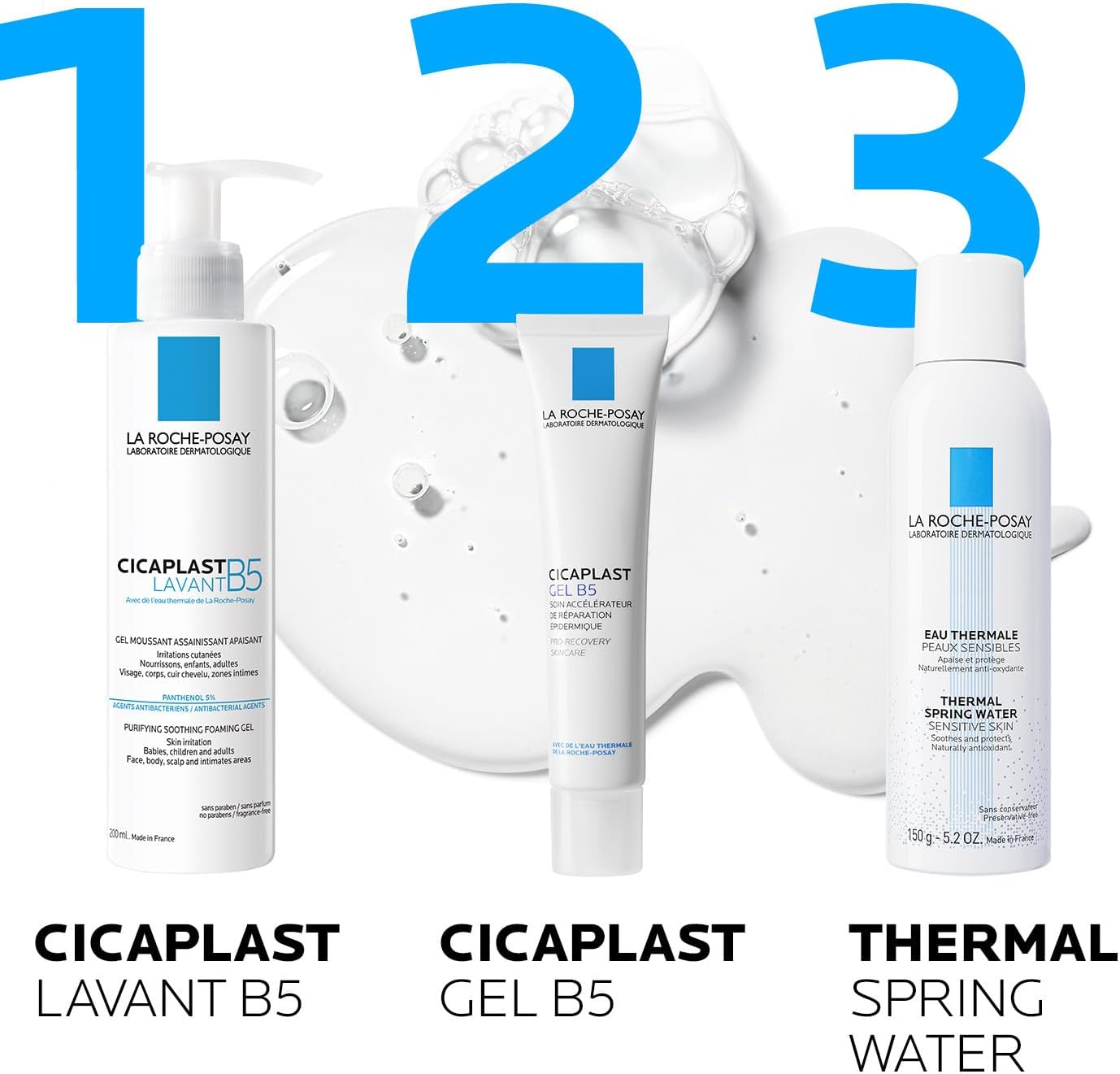 La Roche-Posay - Cicaplast B5 Gentle Soothing Wash Cleanser (200ml) (3337875548519)