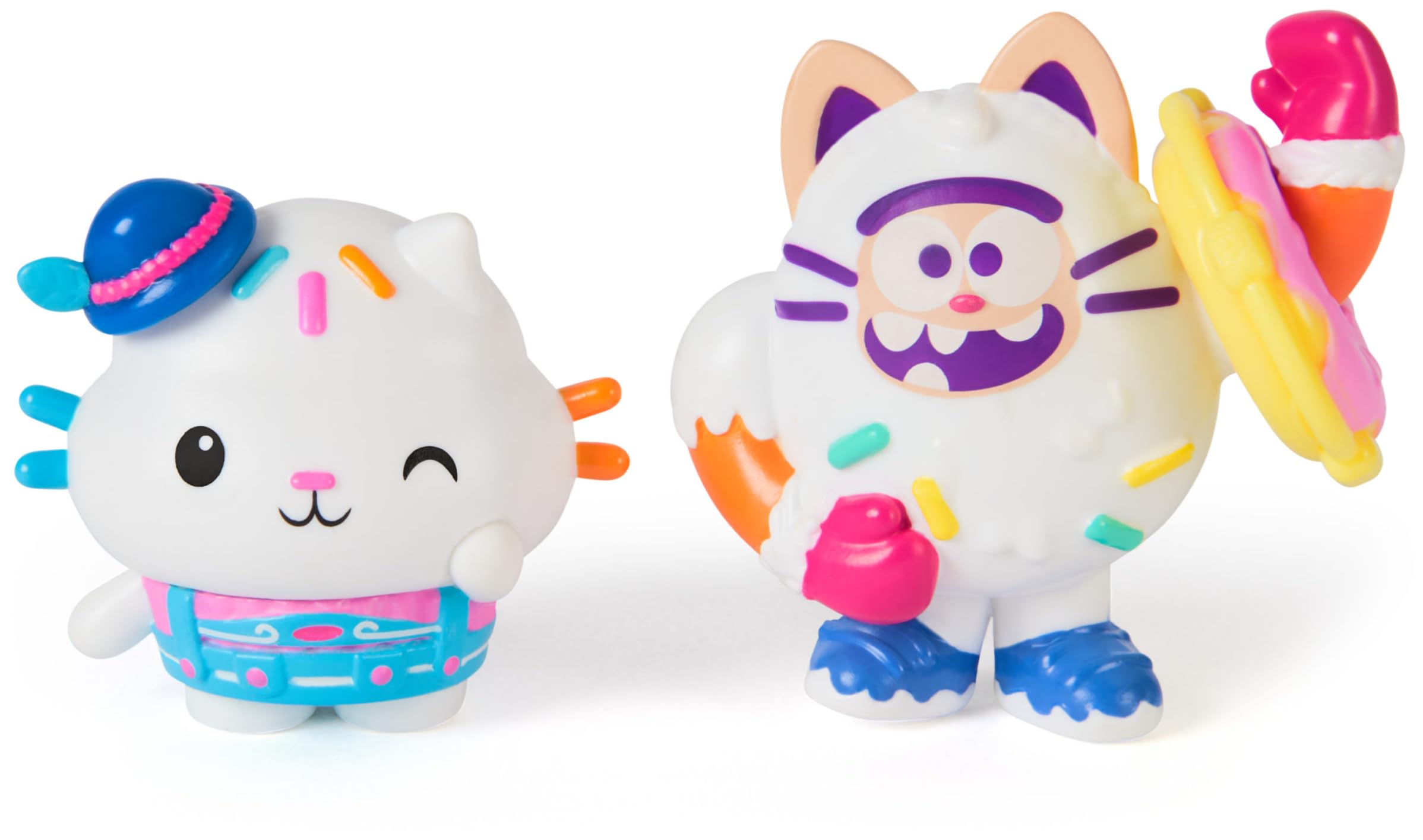 Gabby's Dollhouse Cakey Cat and Cookie Bobby Toy Figures with Accessories