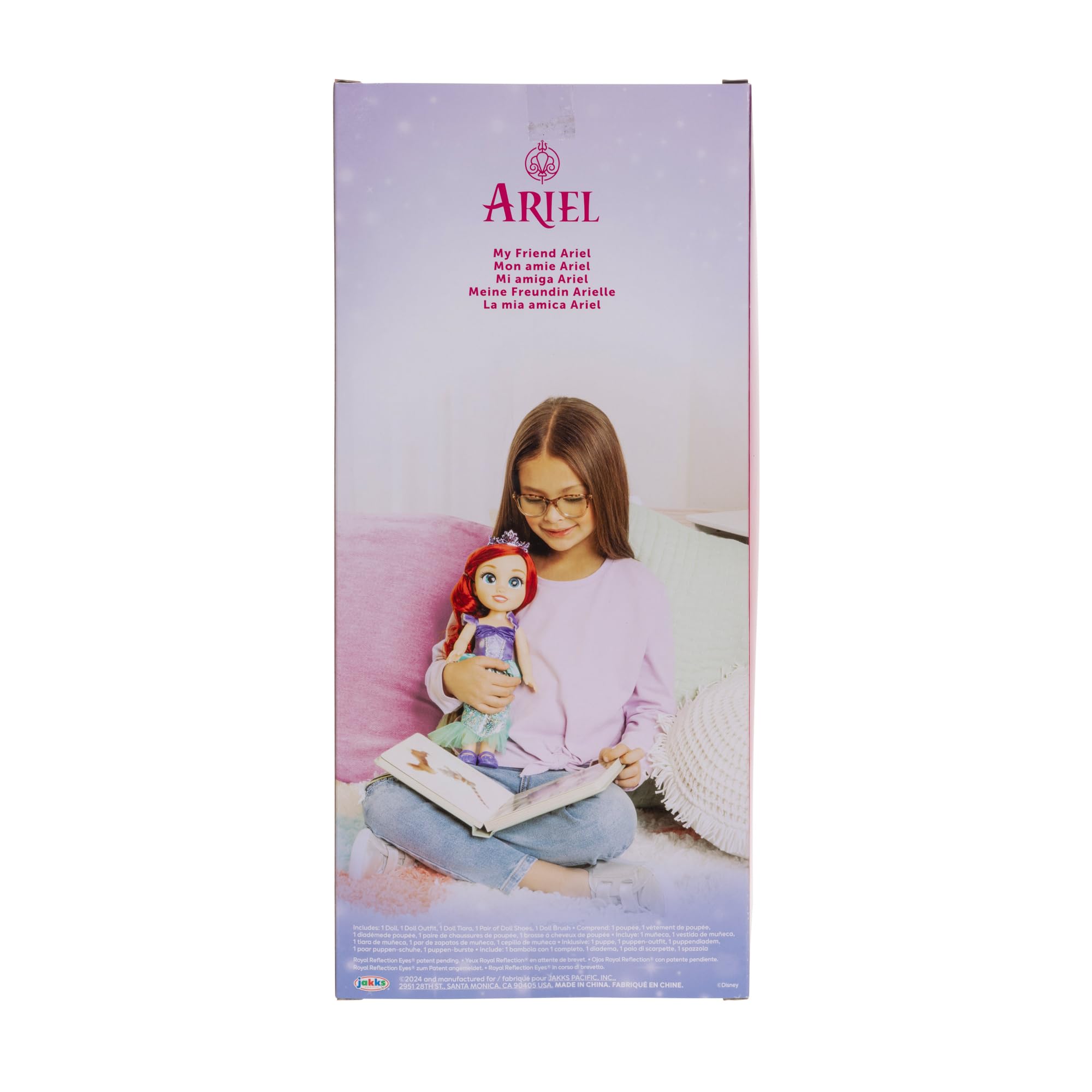 Disney Princess Ariel Doll - 14" Shimmery Holofoil Dress & Articulated Pose, Ages 3+