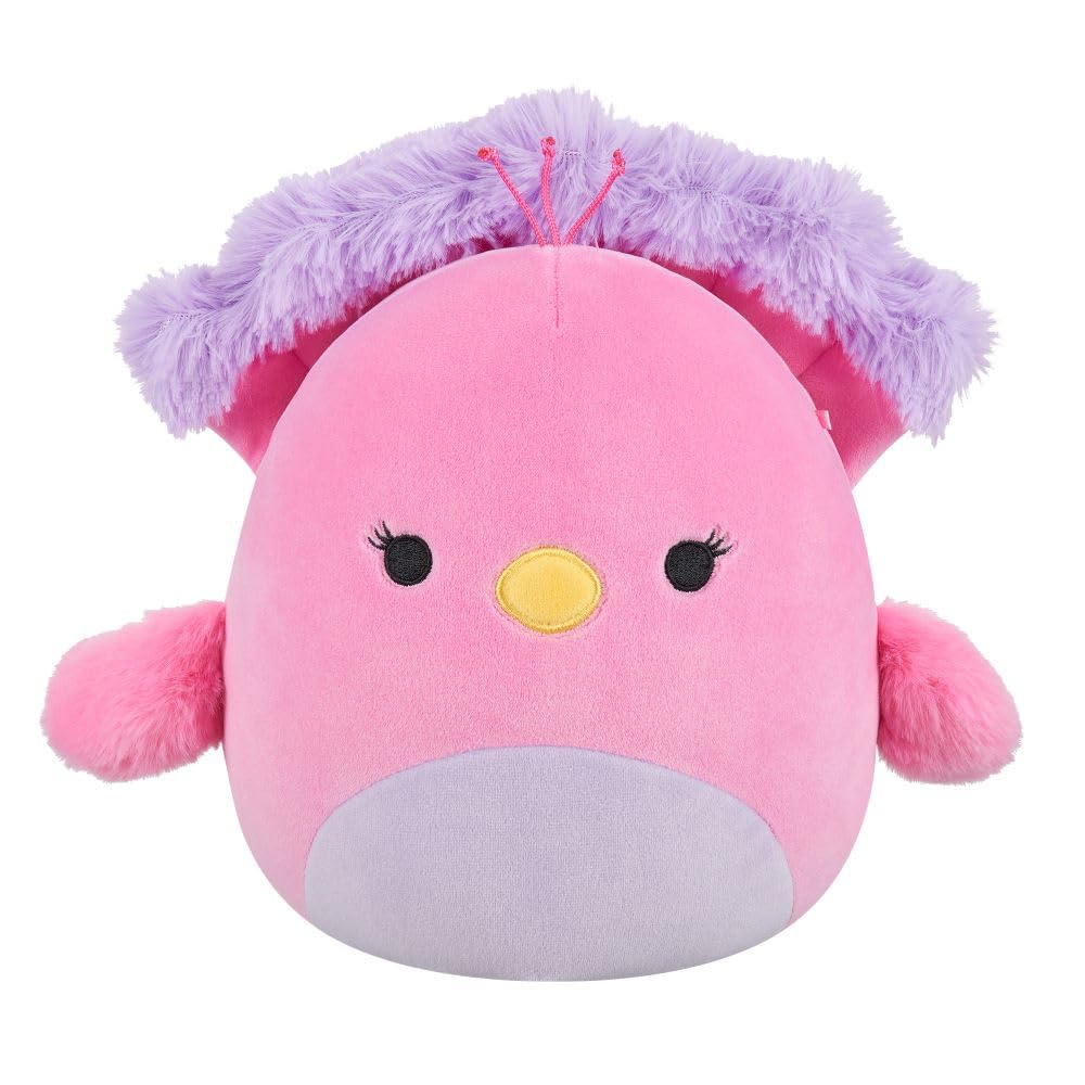 Squishmallows Sweetpea the Peacock - 7.5-Inch Plush Toy for Ages 3+