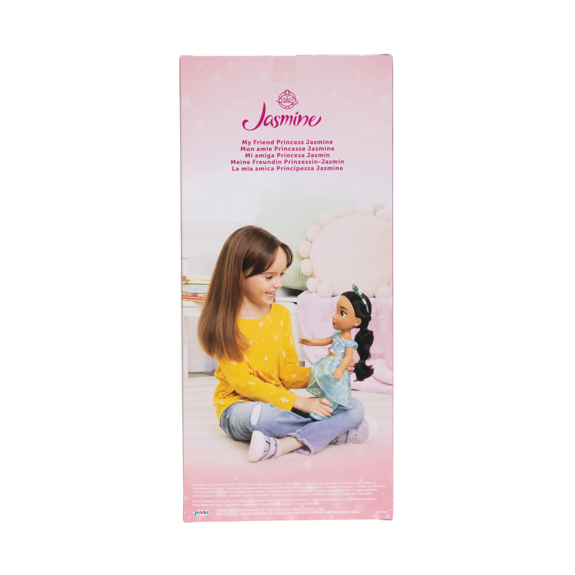 Disney Princess Jasmine Fashion Doll - 14" with Shimmery Platinum Holofoil Jumpsuit & Royal Reflection Eyes