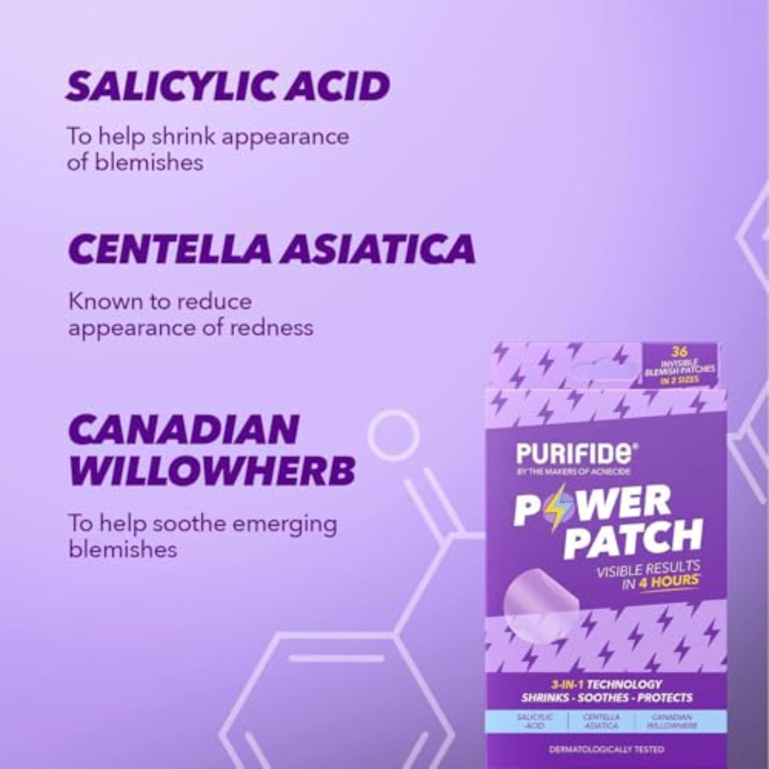 Acnecide - Purifide Power Pimple Patches (36 Count)