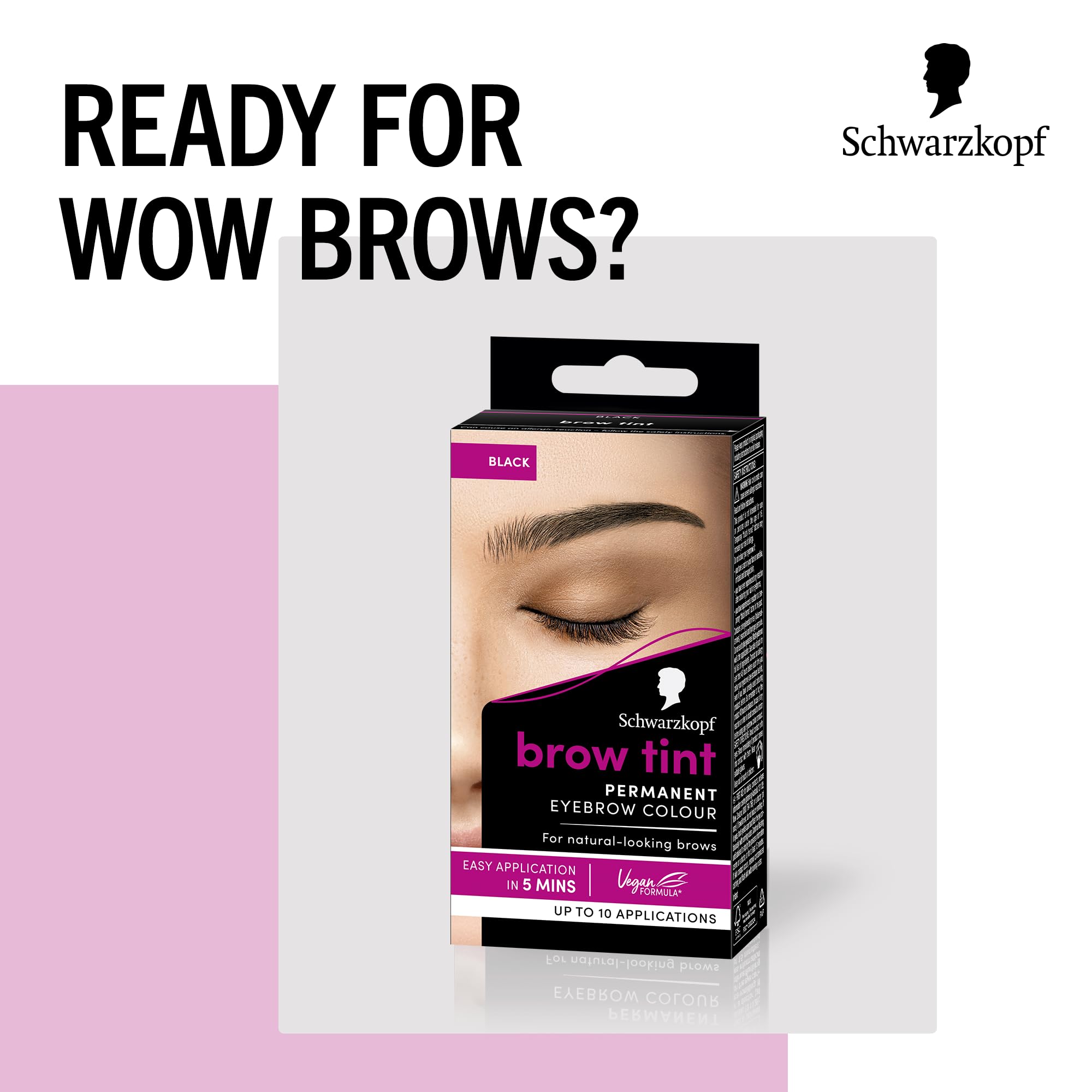 Schwarzkopf Brow Tint Professional Eyebrow Dye Kit - Black