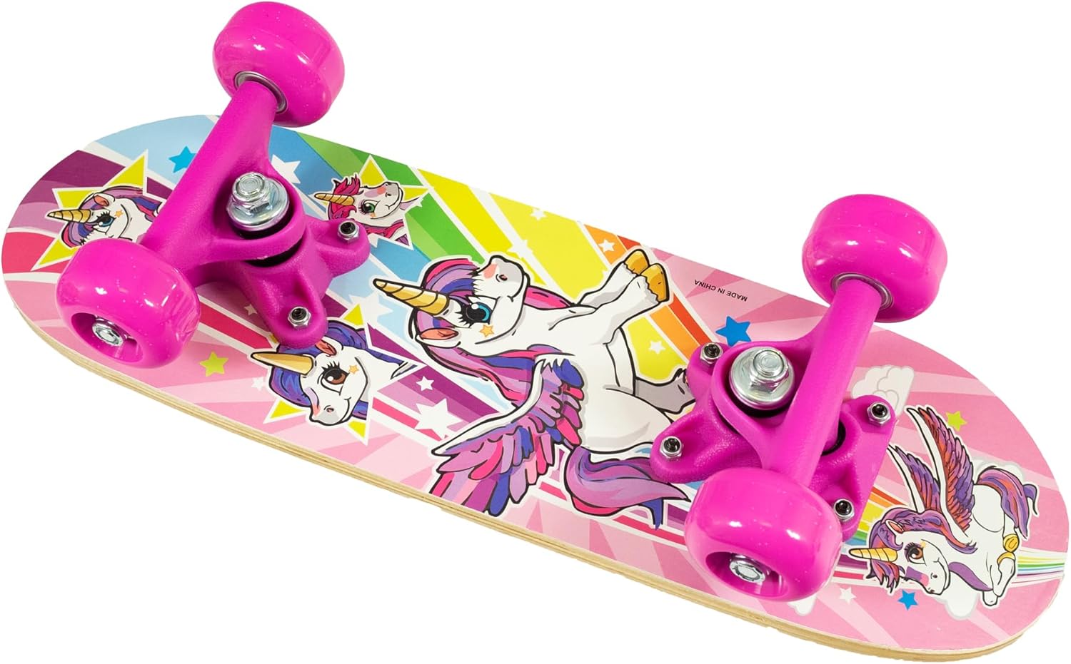 Ozbozz Unicorn Skateboard 17X5 Inch - Fun Ride for Kids Ages 3-8