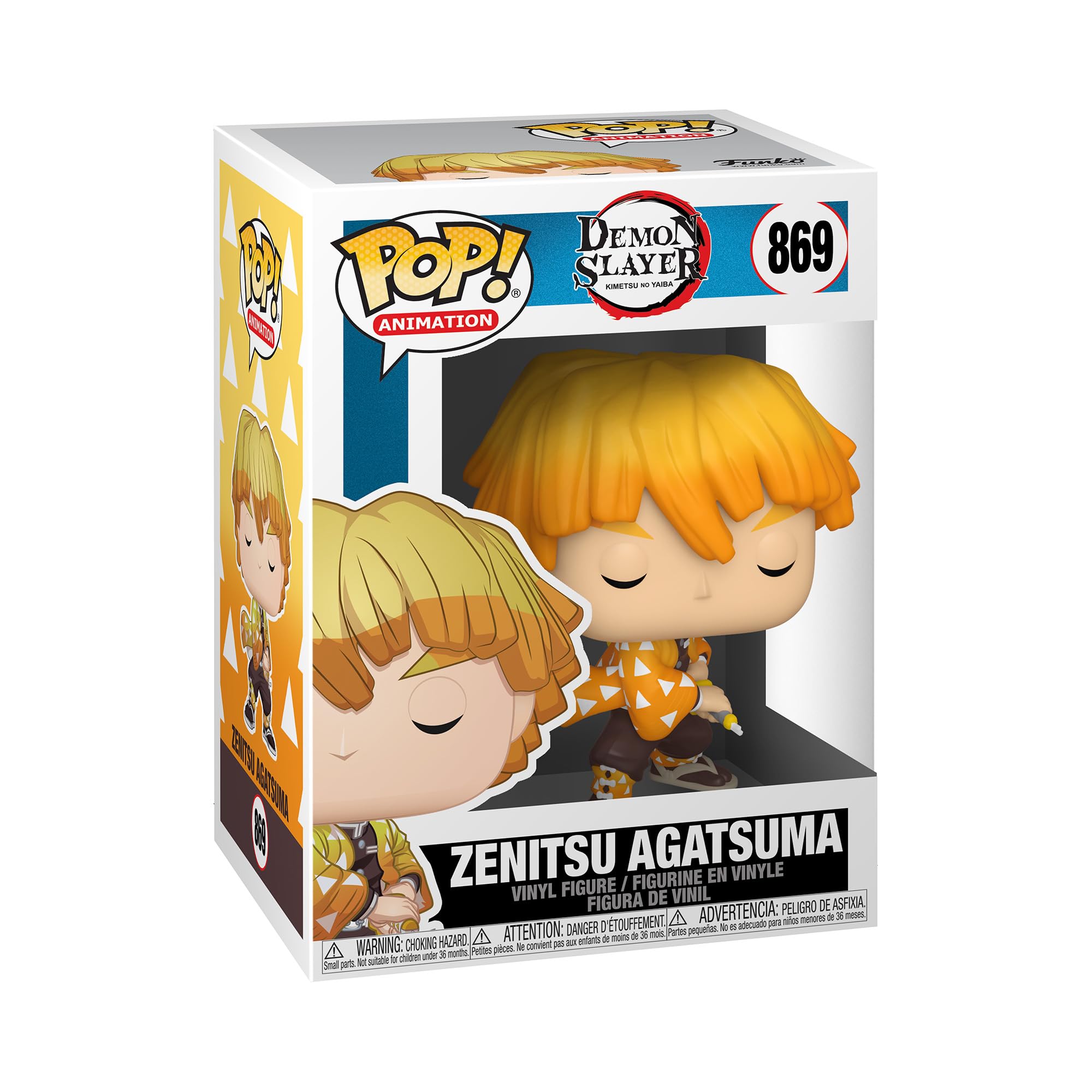 Funko Pop! Animation: Demon Slayer - Zenitsu Agatsuma Vinyl Figure (49012) - Amazon Exclusive
