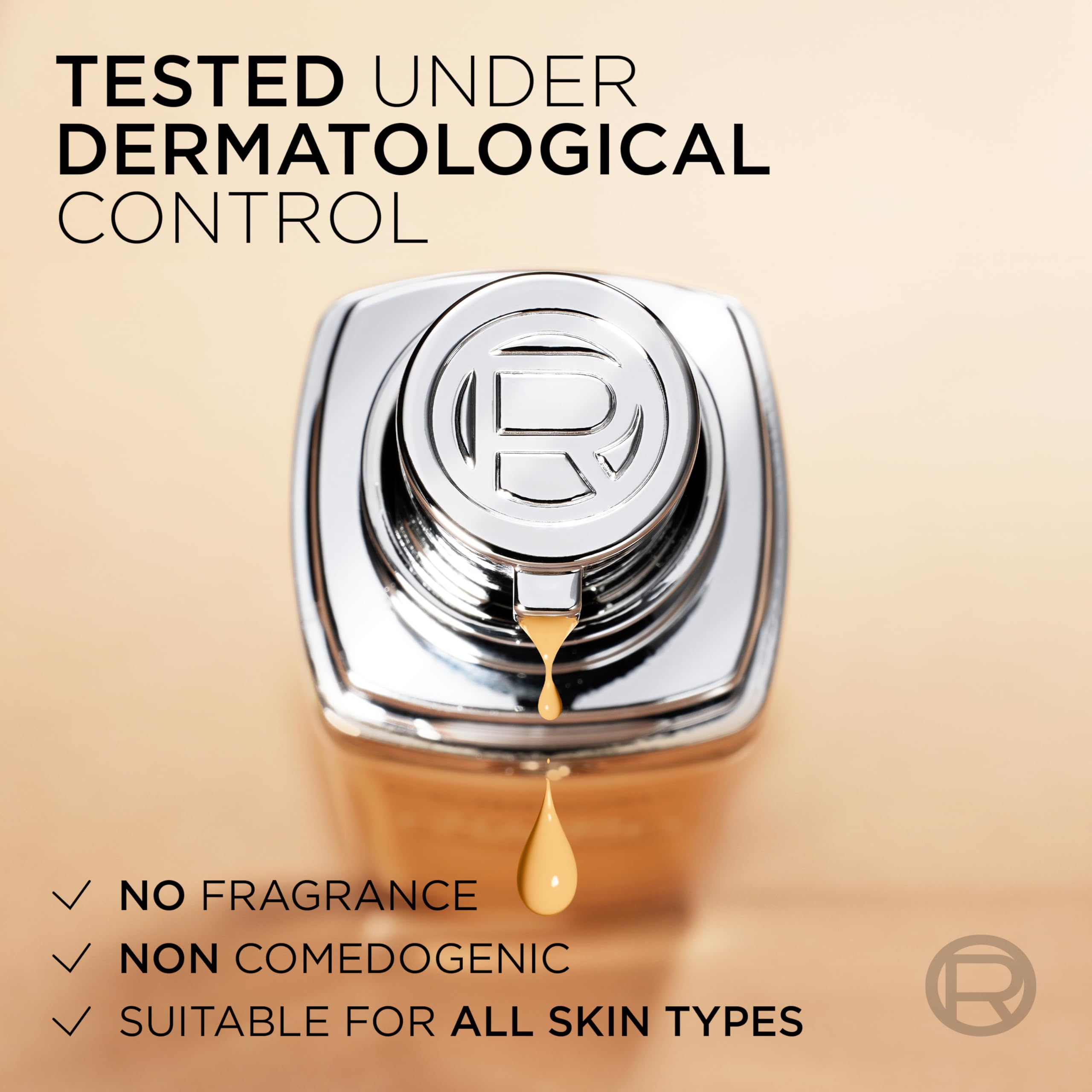 L'Oréal Paris True Match Liquid Foundation - Skincare Infused with Hyaluronic Acid, SPF 16, 3.5N Peach, 30 ml