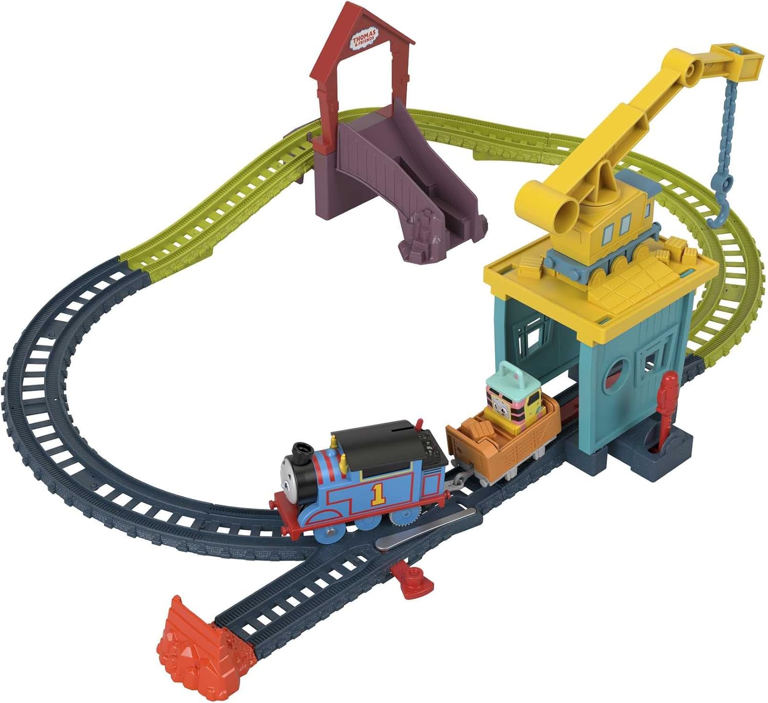 Fisher-Price Thomas and Friends Fix 'Em Up Friends - Battery-Powered Train Playset for Toddlers