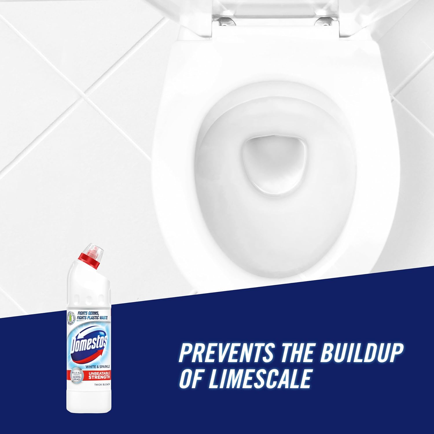 Domestos White & Sparkle Thick Bleach (861.83g)