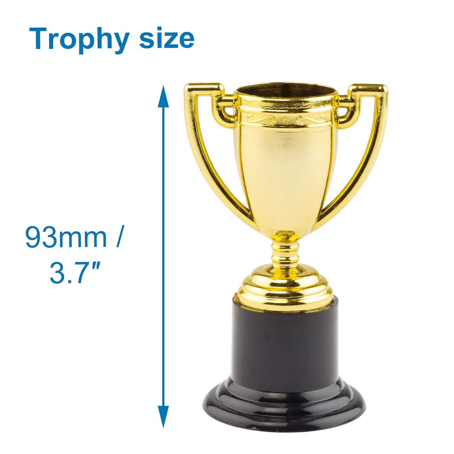 Baker Ross P670 Gold Trophies (Pack of 6) - Party Favors & Kids Rewards for Ages 3+