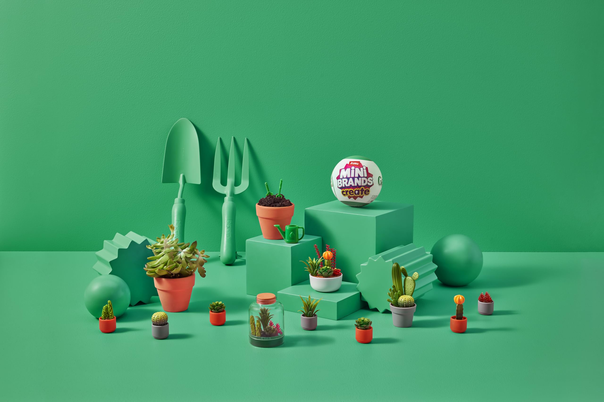 Mini Brands Create Garden, Series 1 - Buildable Collectible Miniature Garden Playset