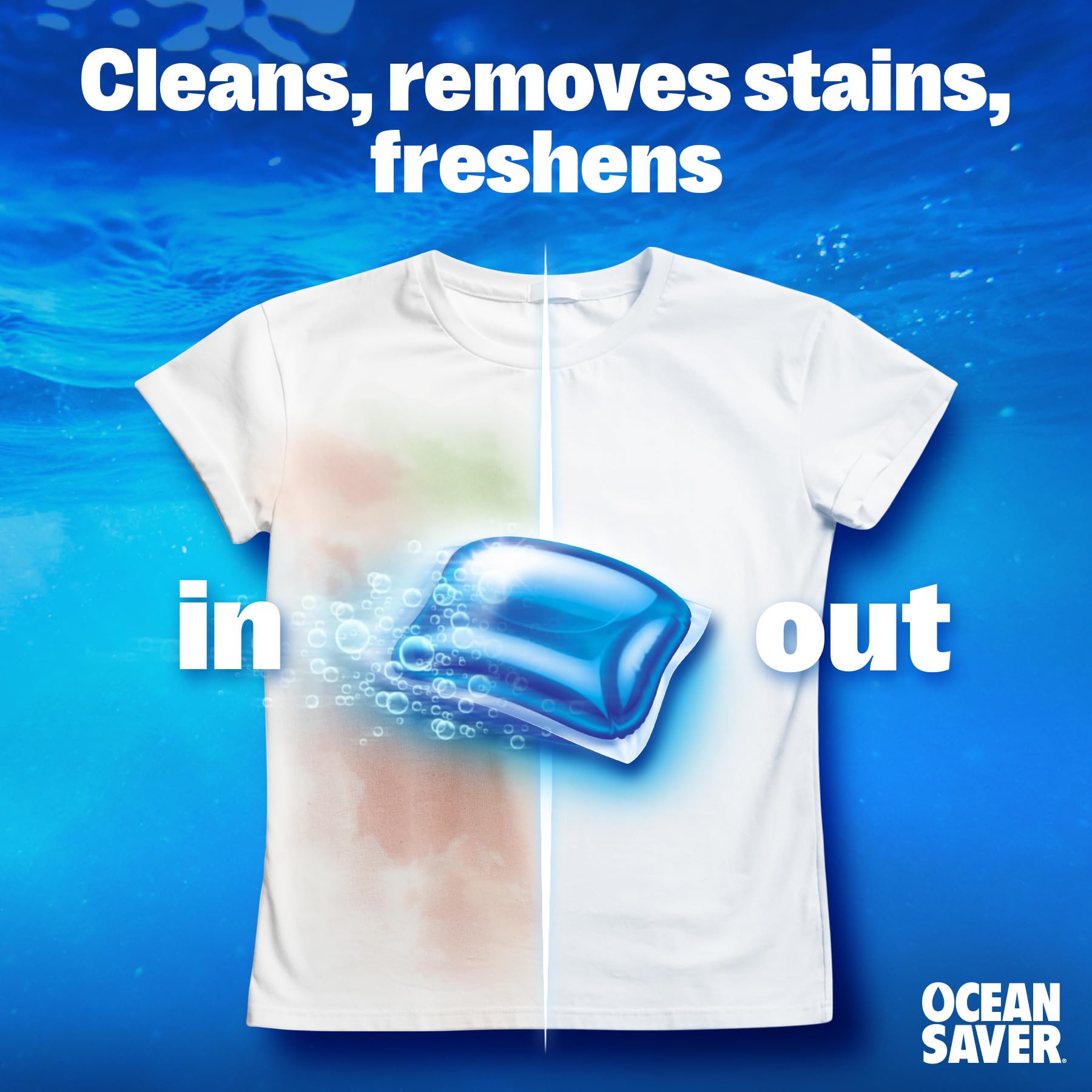 OceanSaver - Eco Non-Bio Laundry Detergent Washing Capsules 30 Washes