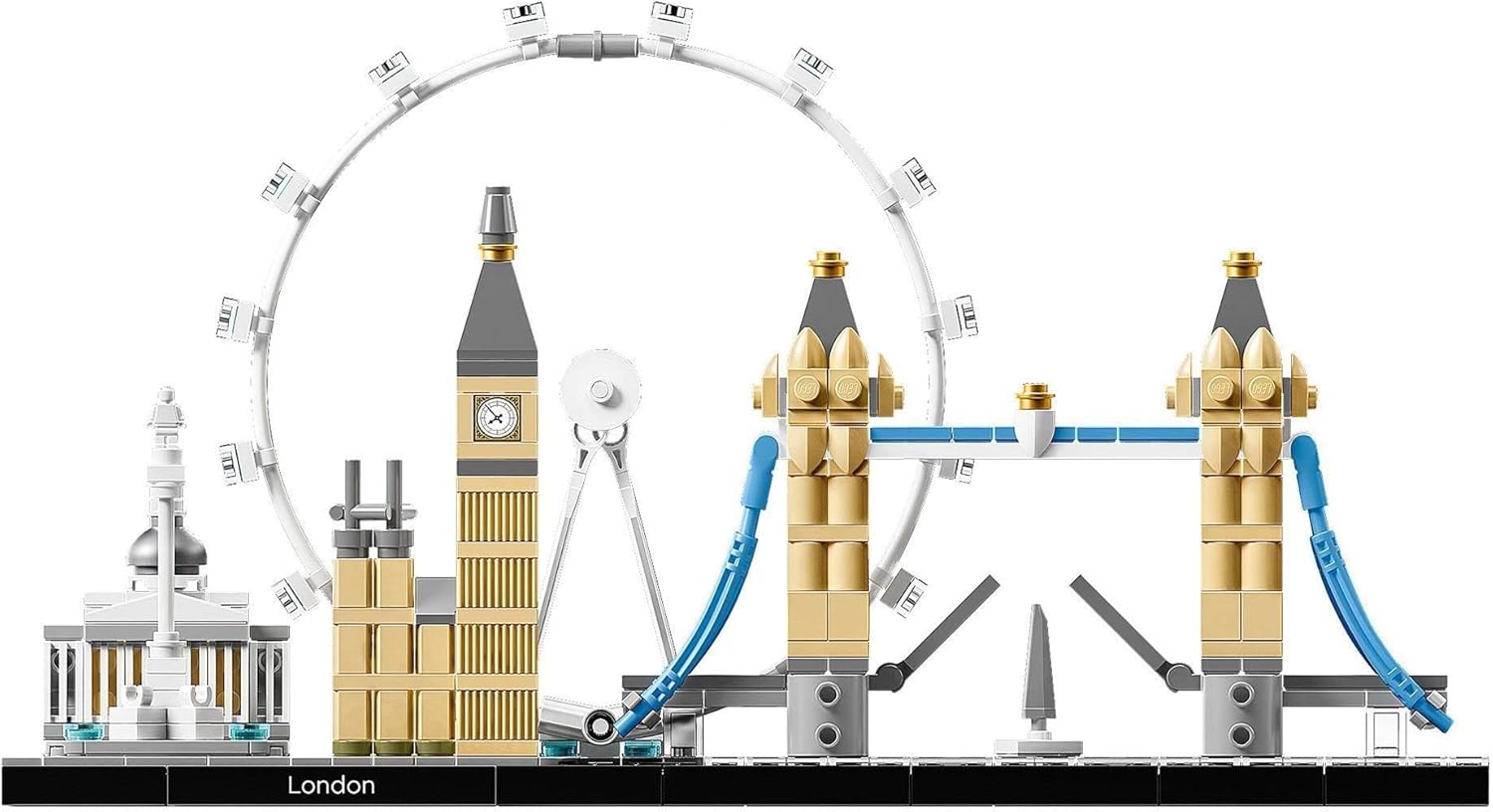 LEGO Architecture Skyline London 21034 - Big Ben, Tower Bridge, London Eye Building Set